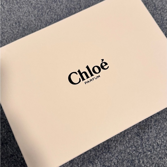 chloe cosmetic bag pouch beige new in box - Picture 2 of 7